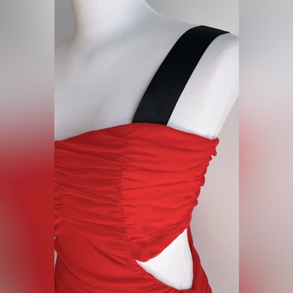 ASOS Mesh Dress with Cut Out Side - Picture 2 of 5